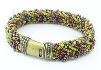 EARTH TONES AND BRONZE KUMIHIMO BRACELET