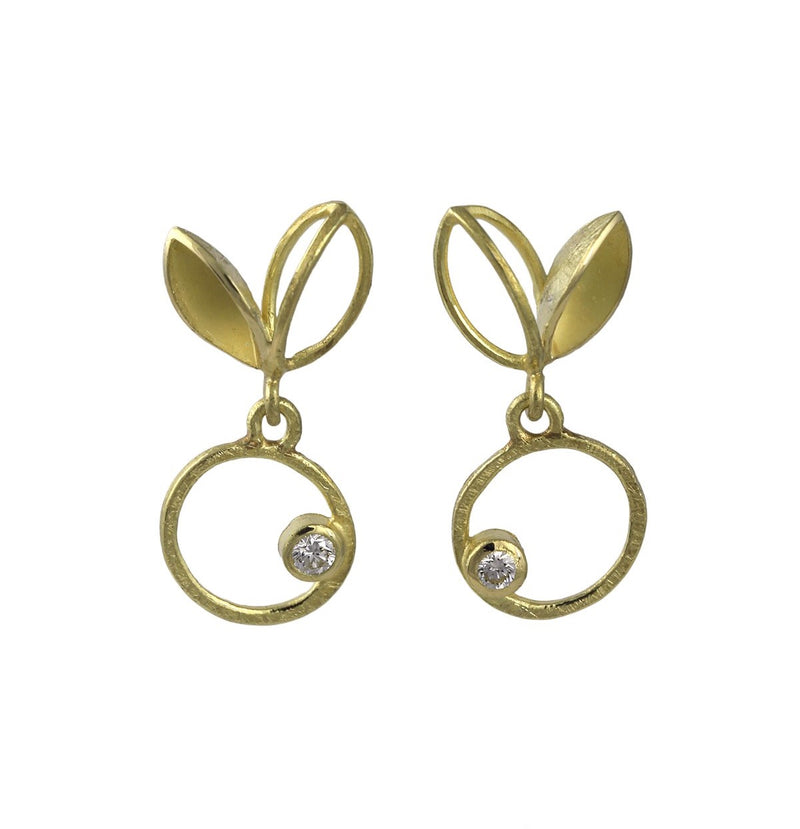 18K YELLOW GOLD EARRINGS