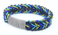 BLUE AND BLACK KUMIHIMO BRACELET
