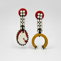 MISMATCHED POST EARRINGS - HORSE THEME