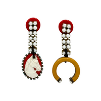 MISMATCHED POST EARRINGS - HORSE THEME