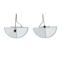 GRID HALF CIRCLE EARRINGS - #14