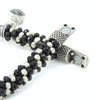 BOEHEMIAN BLACK AND WHITE BRACELET