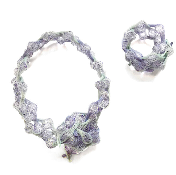 BRAIDED NECKLACE - LAVENDER