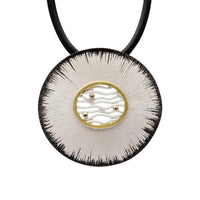 BRIGHT SANDOLLAR W/WAVES PENDANT
