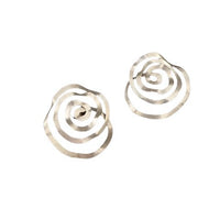 E1011 SPIRAL SILVER EARRINGS