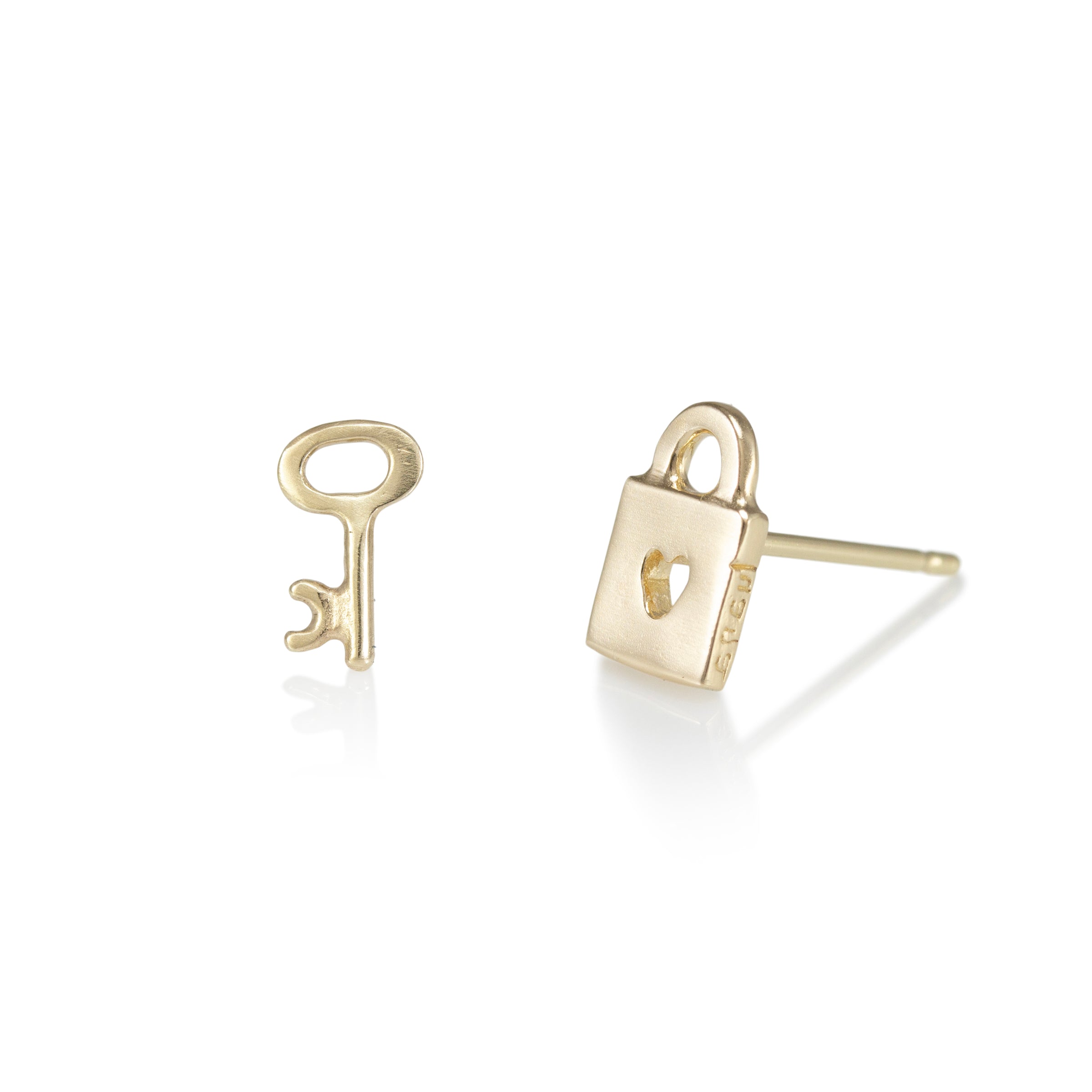 CHARMED LOVE STUDS - GOLD