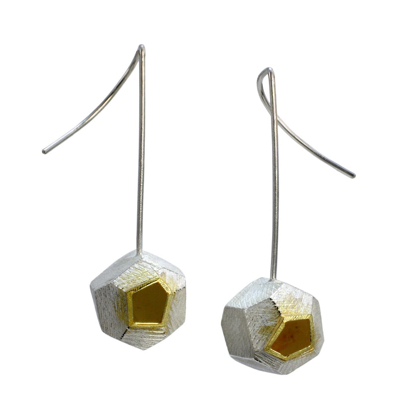 FACETED STONE EARRINGS