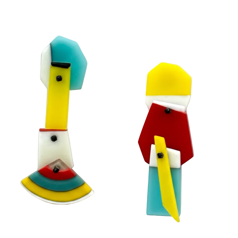 MISMATCHED POST EARRINGS 1