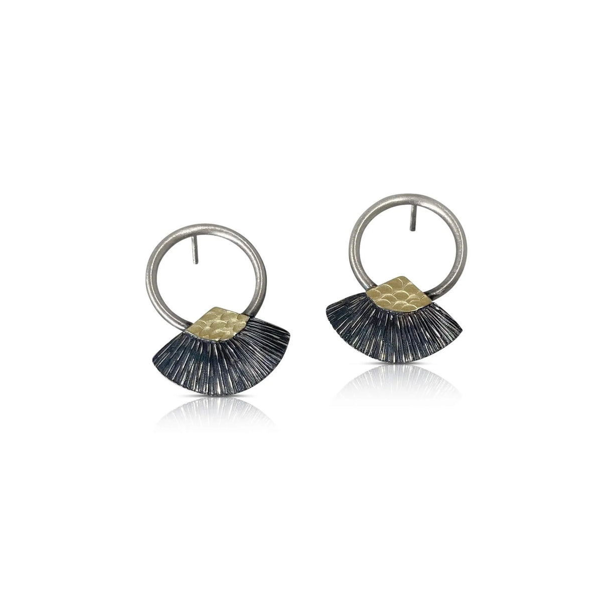 CIRCLE FAN EARRINGS