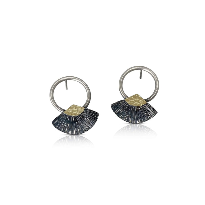 CIRCLE FAN EARRINGS