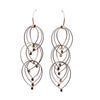 FEATHER TEARDROP HOOK EARRINGS - GOLD