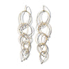 FEATHER TEARDROP HOOK EARRINGS-MAXI