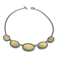 5 FLOATING OVALS NECKLACE
