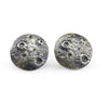 FULL MOON STUD - OXIDIZED SILVER