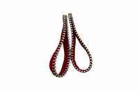 LONG FABRIC LOOP EARRINGS- K5168