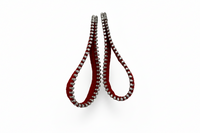 LONG FABRIC LOOP EARRINGS- K5168