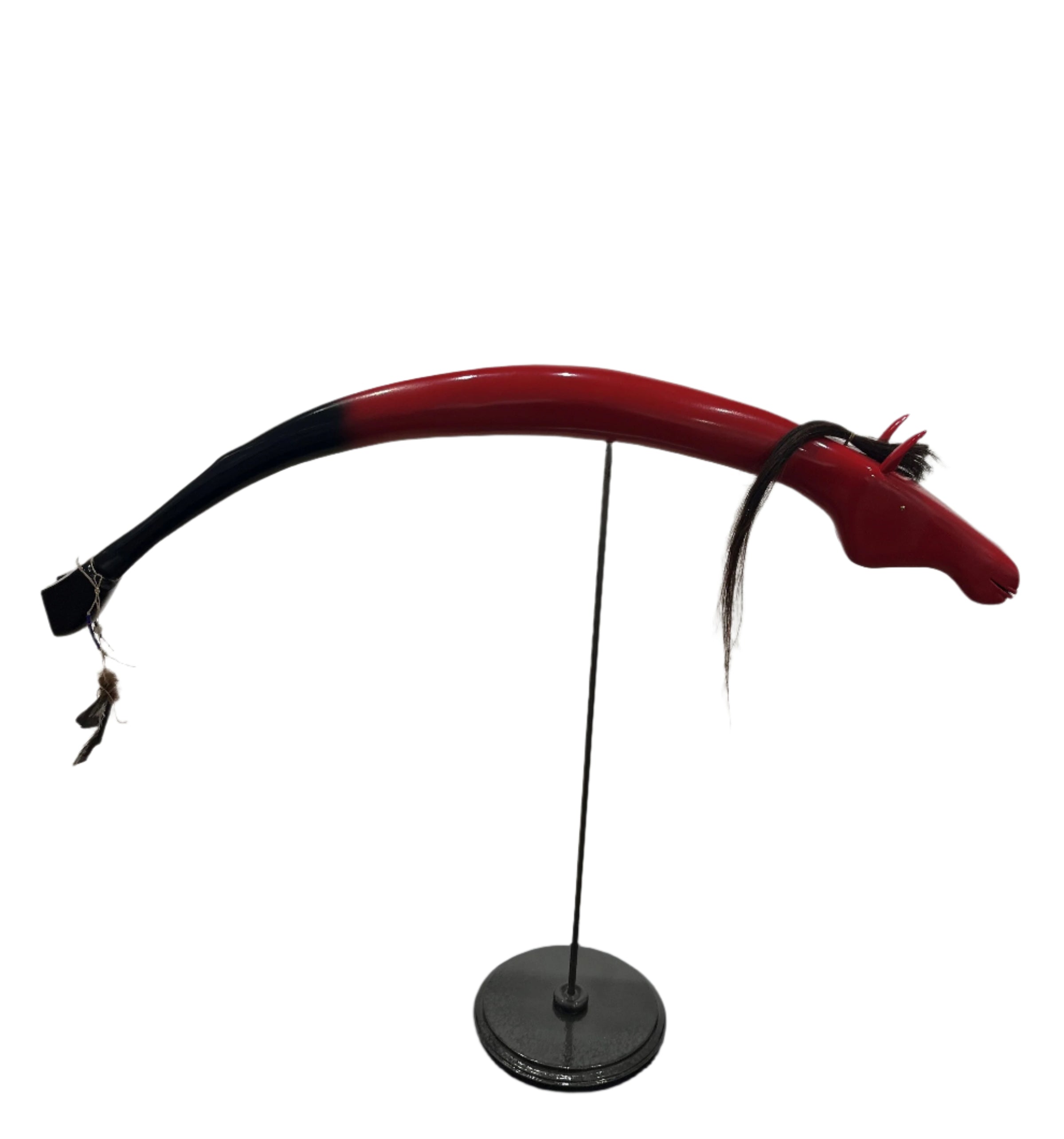 LARGE STICK HORSE - RED