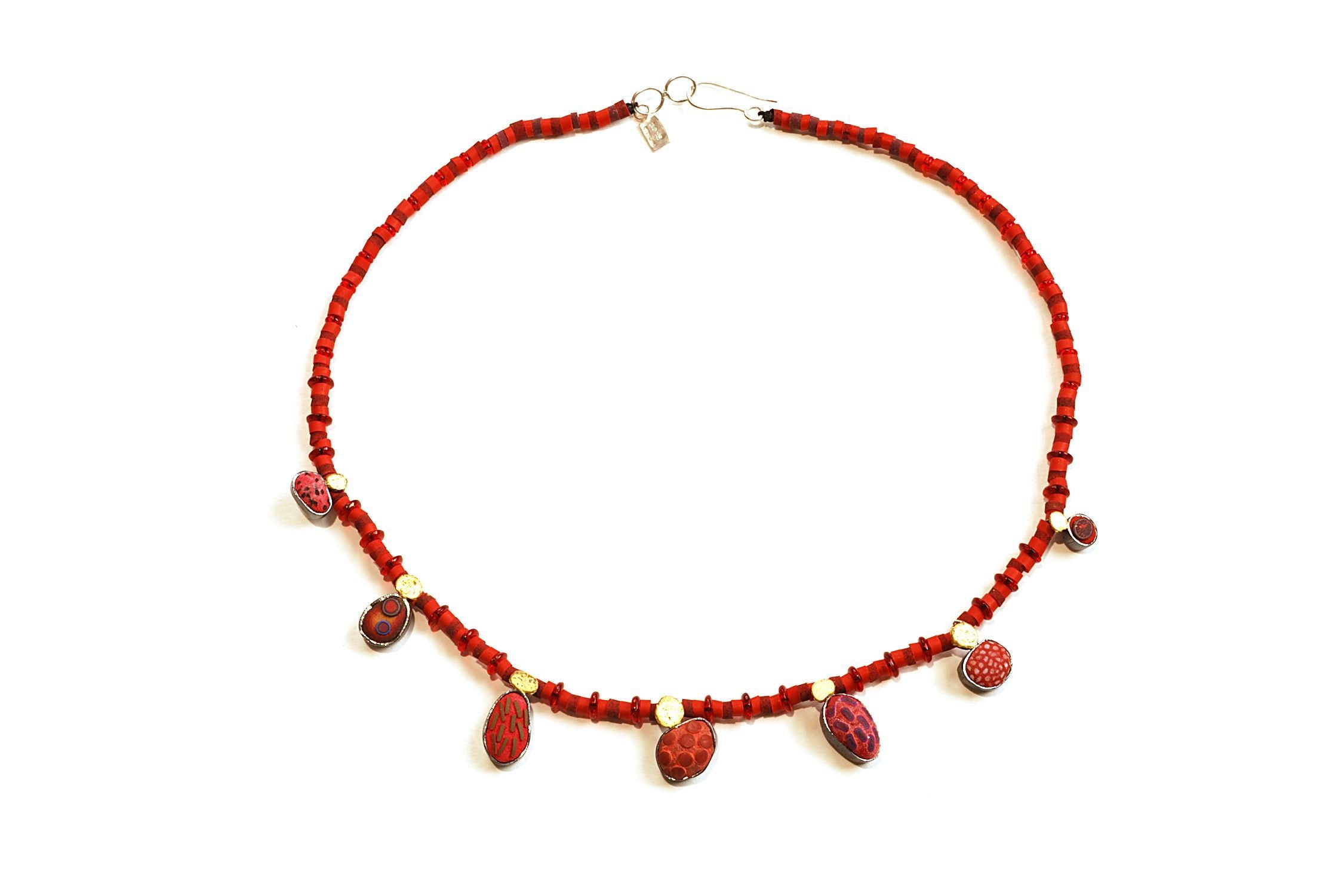 PEBBLE NECKLACE - RED