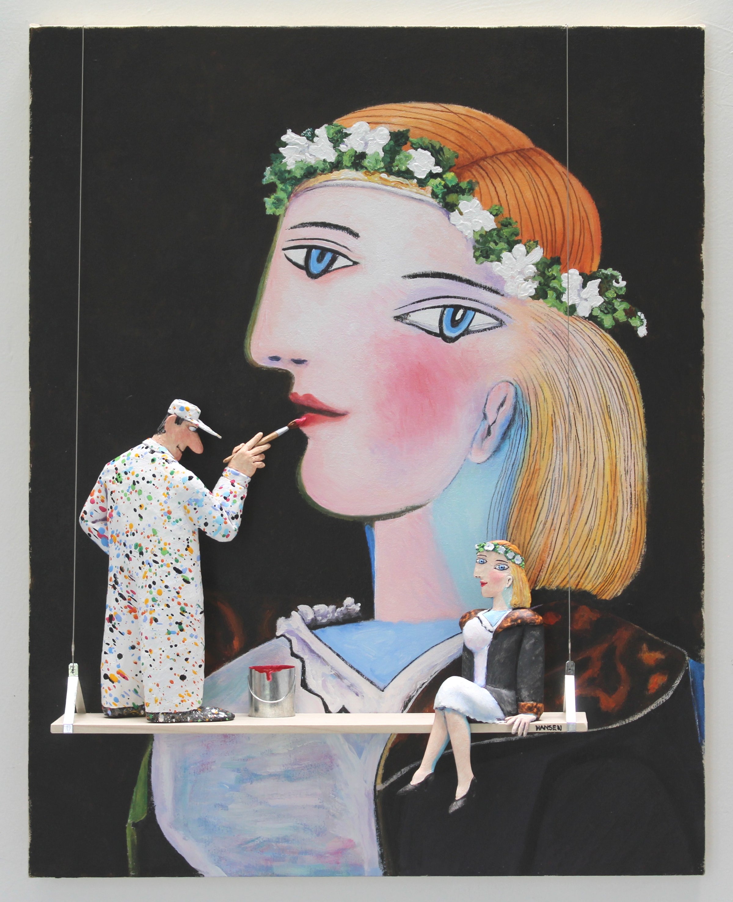 PORTRAIT OF MARIE - THERESE WALTER WITH GARLAND  - Picasso 1937