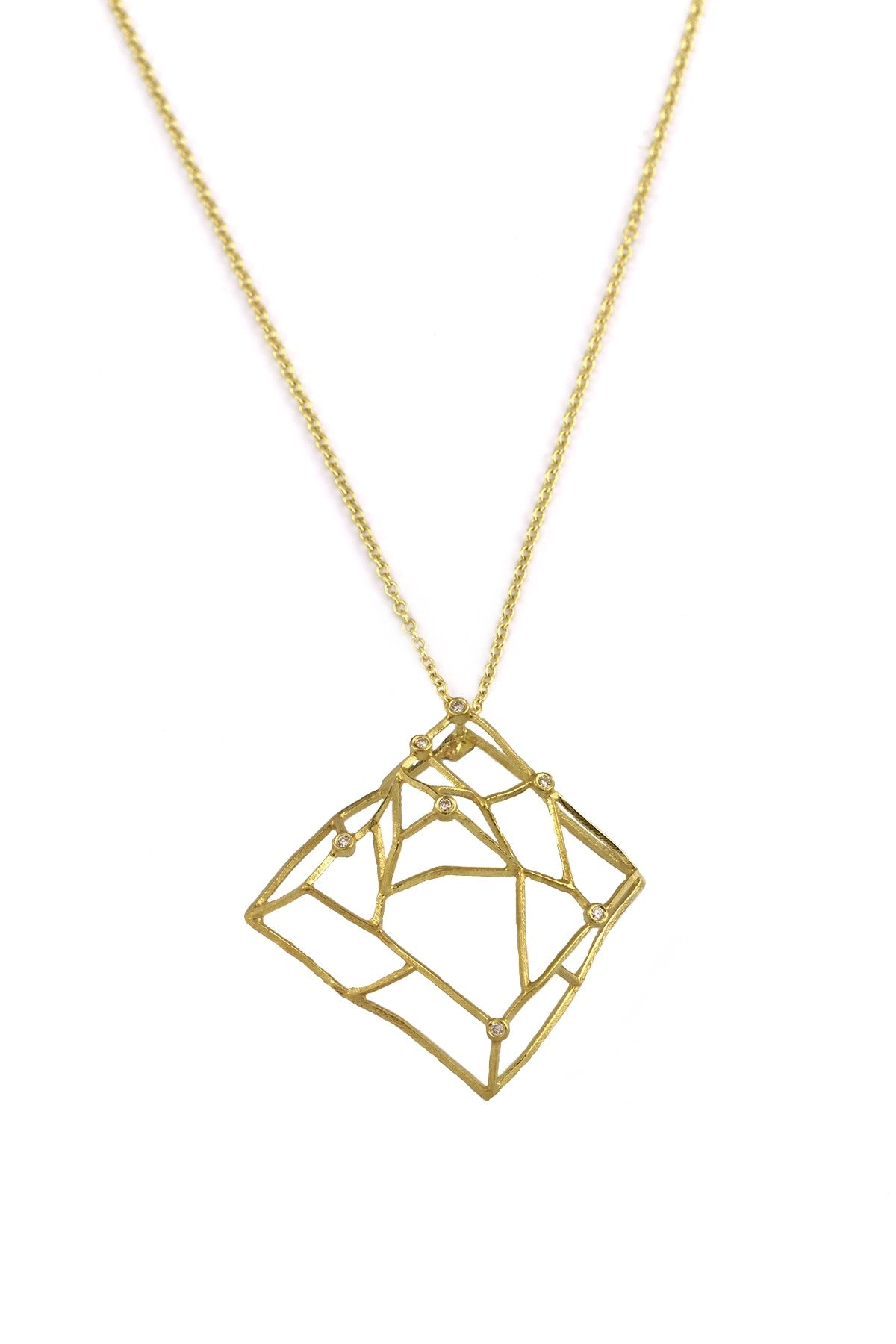 RHOMBUS WIRE STRUCTURE PENDANT