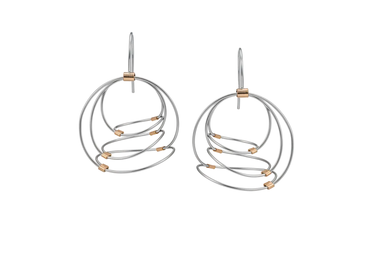 SWIRL HOOK EARRINGS
