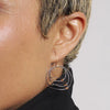 SWIRL HOOK EARRINGS