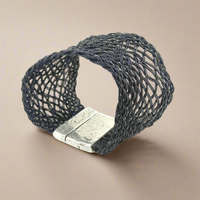 BLACK THERMOPLASTIC BRACELET