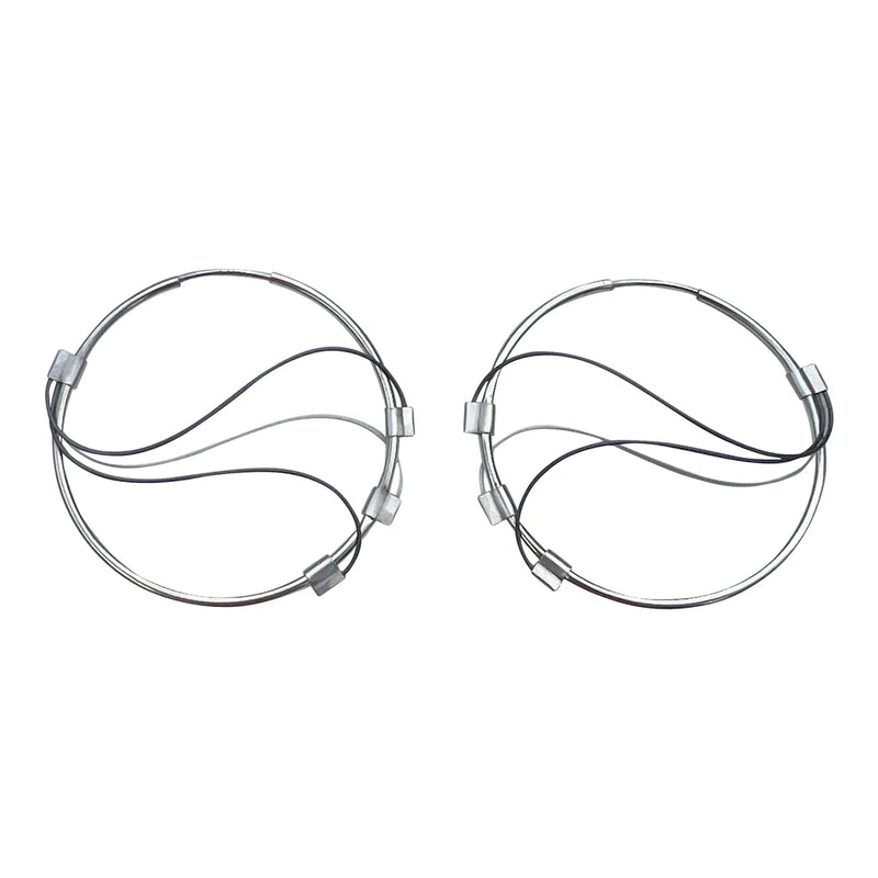TRIPLE WAVE HOOP EARRINGS - LARGE