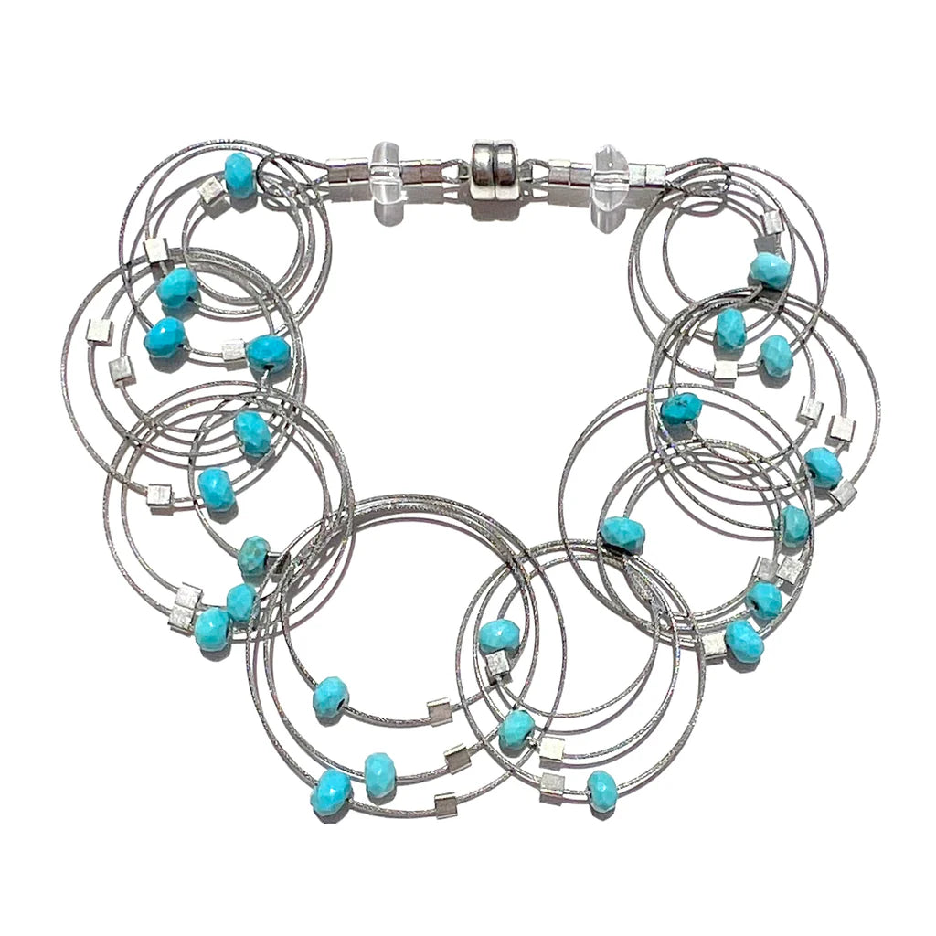 VERTIGO BRACELET - TURQUOISE – InterFusion Art