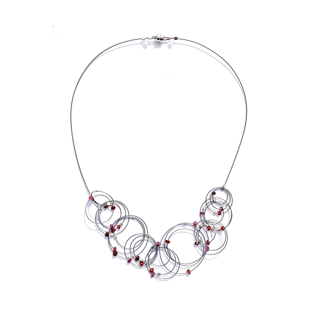 VERTIGO NECKLACE - GARNET