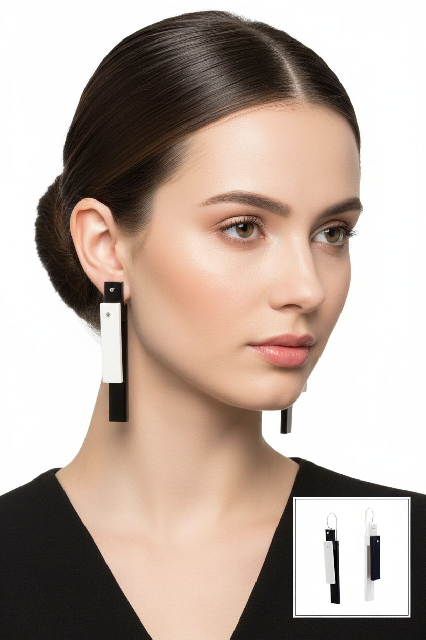 PIANO TILE EARRINGS