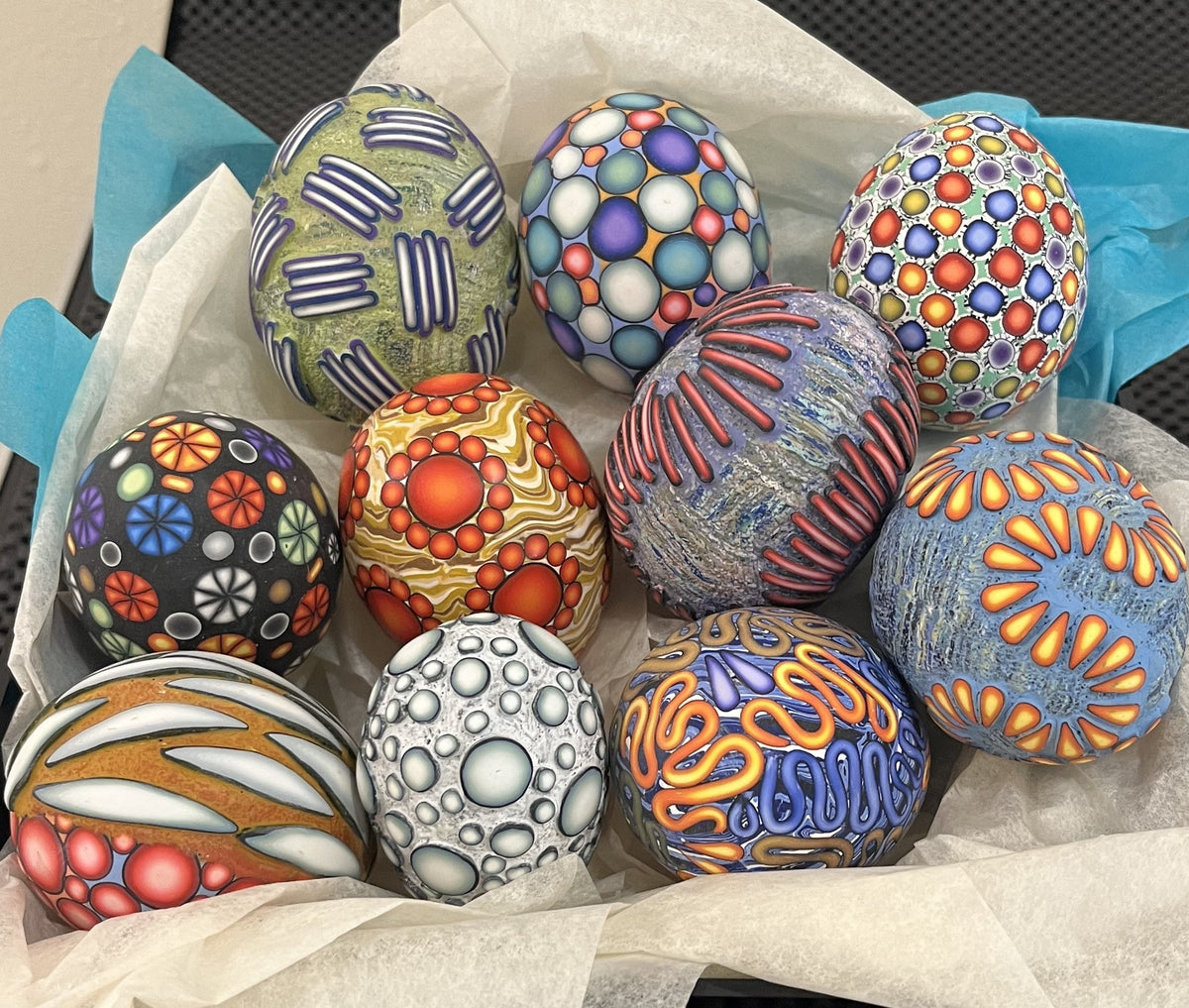 POLYMER COATED EGGS