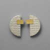 HALF CIRCLE WITH RECTANGLE EARRINGS - #9