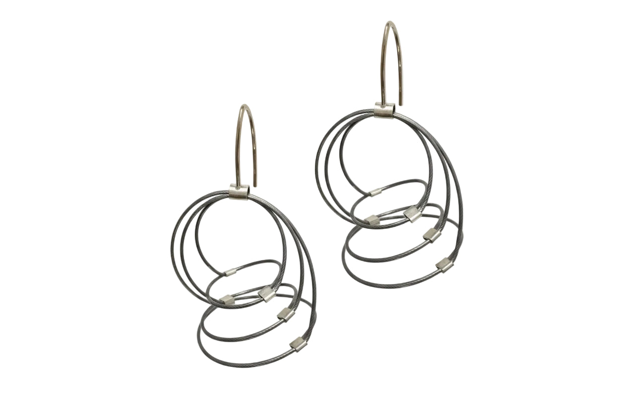 SWIRL HOOK EARRINGS