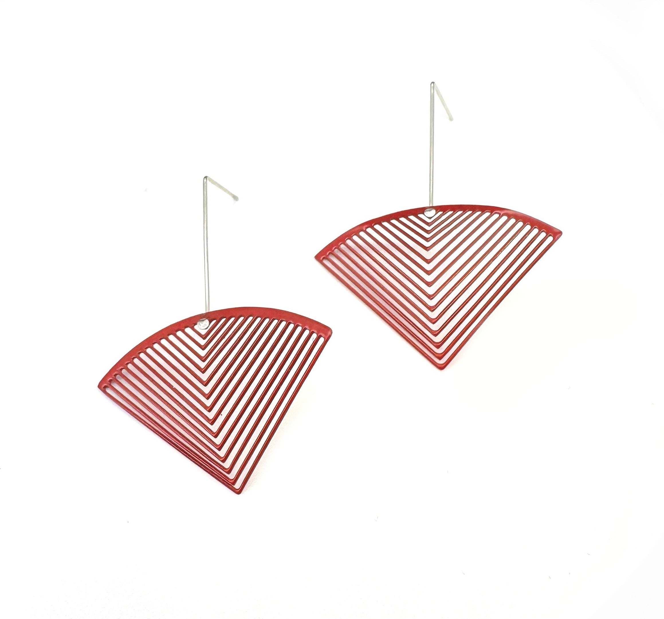 RAY EARRINGS - RED