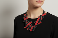 RED / BLACK LOCI NECKLACE