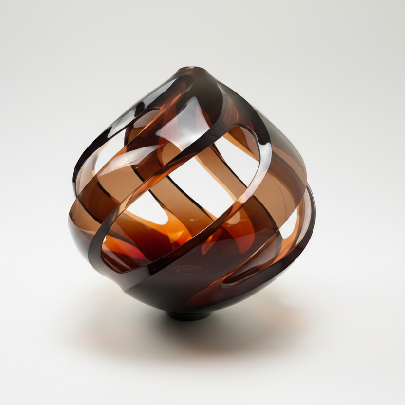 RED / BROWN VASE