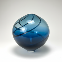 STEEL BLUE / SEA GREEN VASE